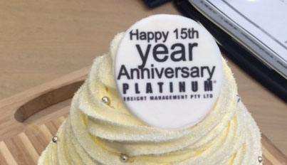 Platinum Freight® celebrates 15 years and 100% client growth year on year